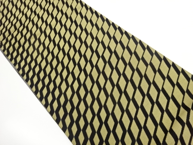 JAPANESE FUKURO OBI / REVERSIBLE / WOVEN RHOMBUS